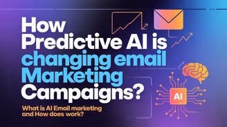 Predictive AI email marketing campaigns automation illustration